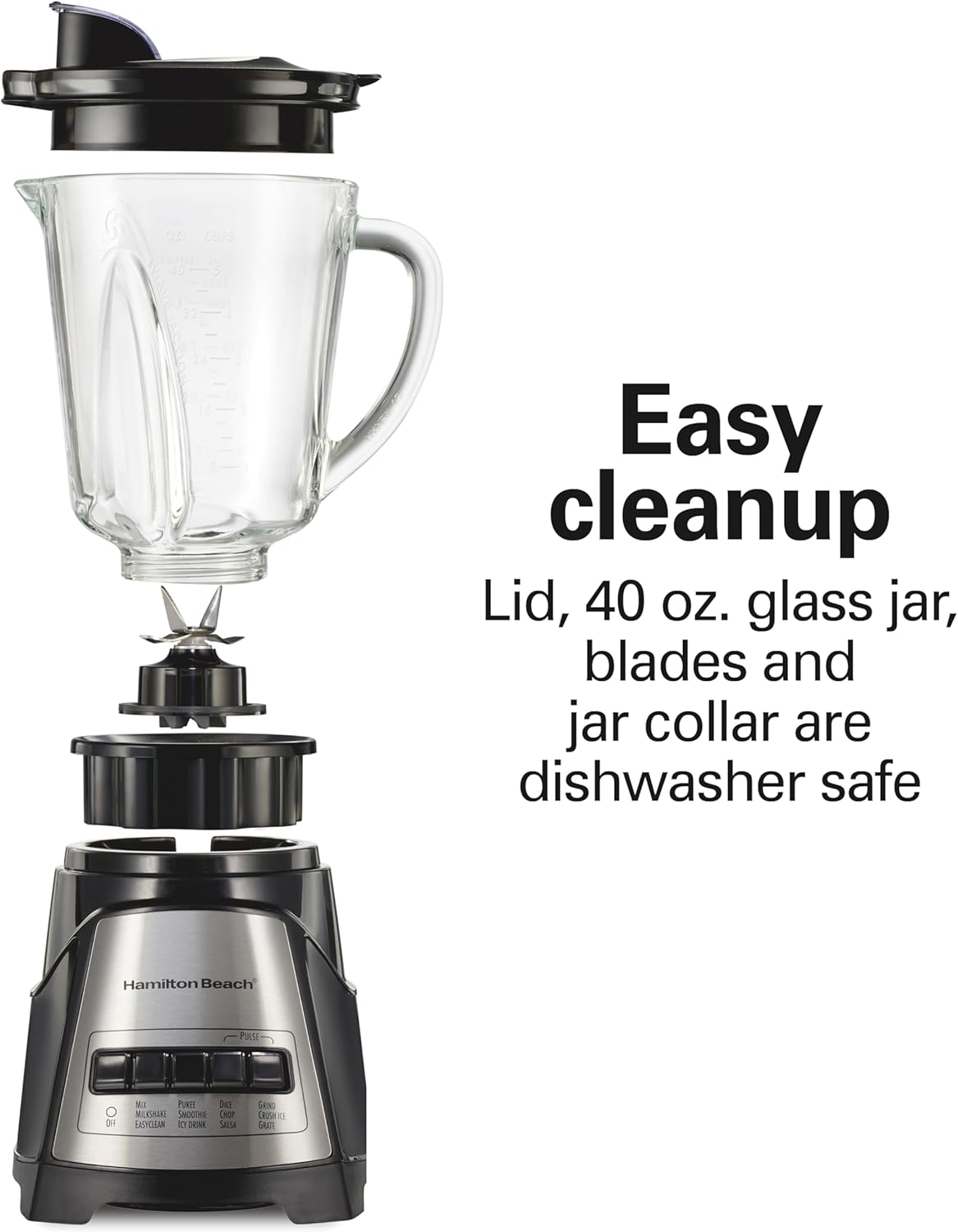 Hamilton Beach Power Elite Wave Action Blender For Smoothies